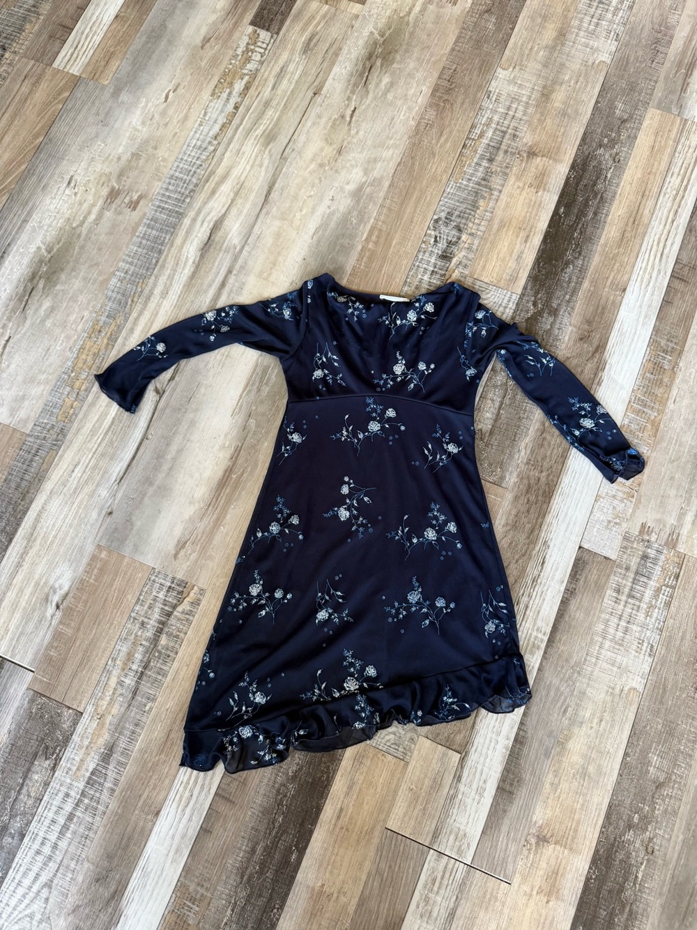 Girls navy blue dress